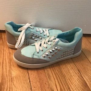 Teal sneakers